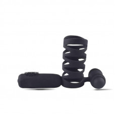 Toyz4Lovers Anello fallico con costrizione a gabbia e stimolatore anale