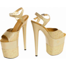 Roxie Luve Buty- platformy złote błyszczące 39