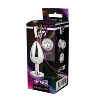Dream Toys GLEAMING LOVE SILVER PLUG LARGE