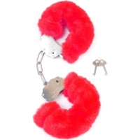 Fetish B - Series Kajdanki Fetish B - Series- Furry Cuffs Red