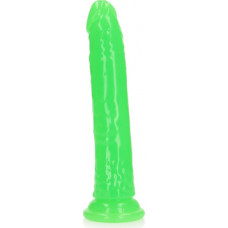 Realrock By Shots Slim Realistic Dildo with Suction Cup - Glow in the Dark - 9'' / 22,5 cm