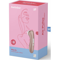 Satisfyer Pro 2Plus — gaisa impulsa stimulators un vibrācija — gaiši zelts