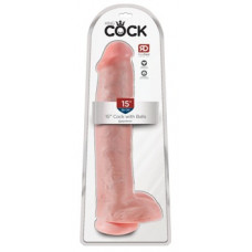 King Cock 15-дюймовый член с яйцами