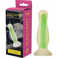 Dream Toys RADIANT SOFT SILICONE GLOW IN THE DARK PLUG SMALL GREEN