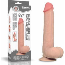 Lovetoy 9'' BĪDĀMA ĀDA DIVSLĀŅU DONG
