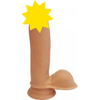 Toyjoy Dual Density Dildo 7inch Balls / Light skin tone