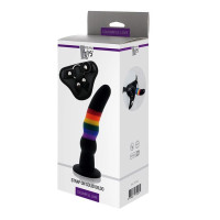 Dream Toys COLOURFUL LOVE STRAP ON SOLID DILDO