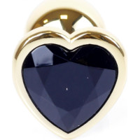 B - Series Heavyfun Plug-Jewellery Gold  Heart PLUG- Black