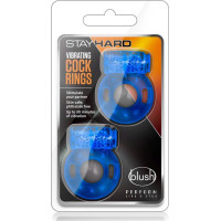 Blush STAY HARD VIBRATING COCK RINGS 2PACK