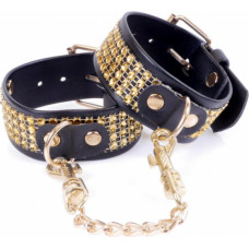 Fetish B - Series Handcuffs with cristals 3 cm Gold