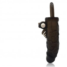Adrien Lastic Stymulator-Sleeve/Cock Ring With Vibrating Brown