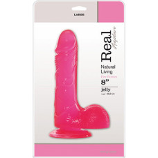Real Rapture Dildo-JELLY DILDO REAL RAPTURE PINK 8
