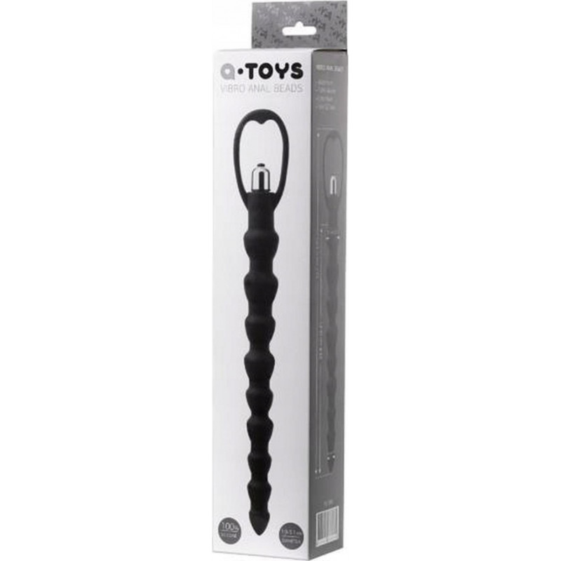 A-Toys , Anal Vibration Chain, Silicone, Black, 32,7 cm