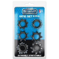 Dream Toys MENZSTUFF 6PC STRETCHEABLE RING SET
