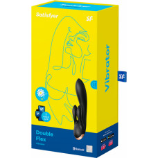 Satisfyer Double Flex - Trušu vibrators - melns