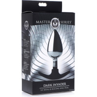 Xr Brands Dark Invader — metāla un silikona anālais spraudnis — liels