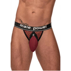 Male Power Cock Ring Jock - L/XL - Burgundy