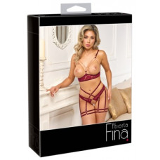 Abierta Fina Suspender Set red XL
