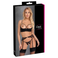 Cottelli Lingerie 3 dalių lentynėlių liemenėlių rinkinys 80B/M