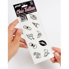 Secret Play Candy Chic Temporary Tattoo / Black