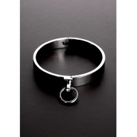 Steel By Shots Stylish Slave Collar with Gemstones - US Size 16 / EU Size 44