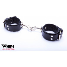 Whips Collections Kajdanki - WHIPS Kajdanki męskie z karabińczykami