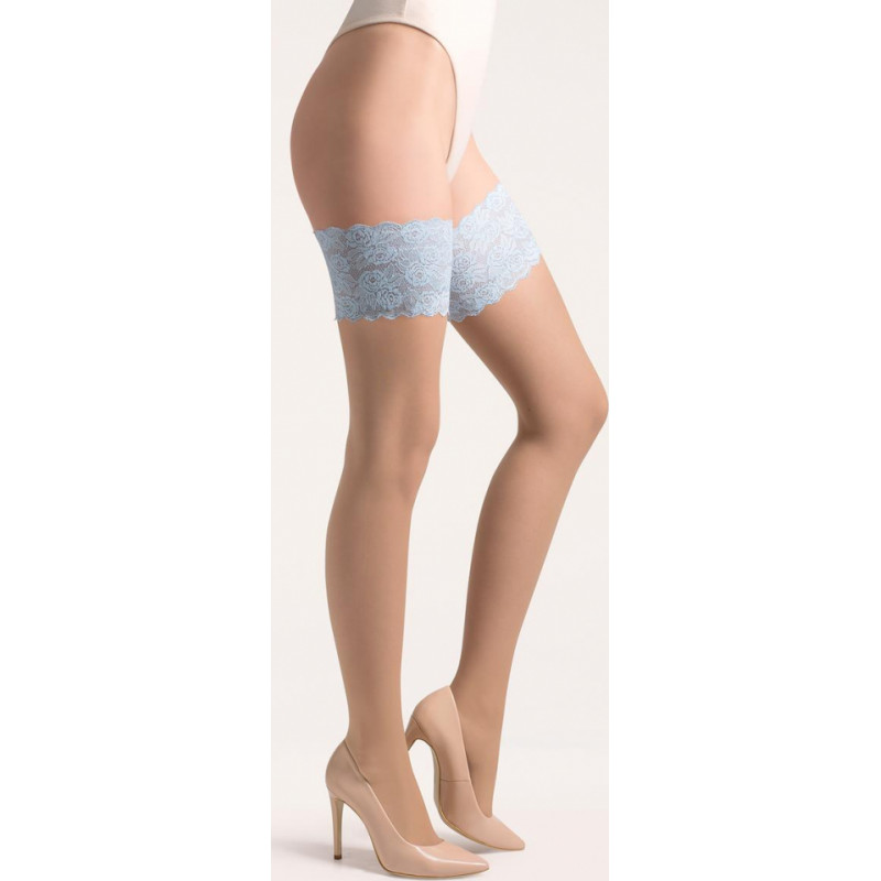 Gabriella Bielizna-Pończochy ISABELLE Natural/Blue S/M