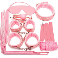 Fetish Fever - Bondage Set - 7 pieces - Pink
