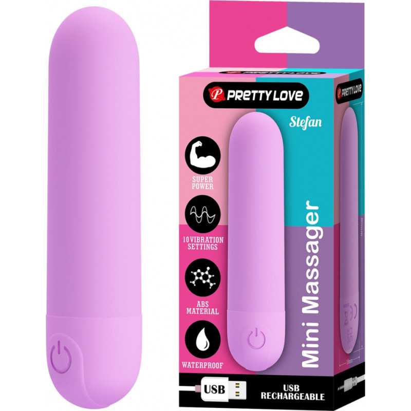 Pretty Love STEFAN, Mini massager, 10 vibration functions