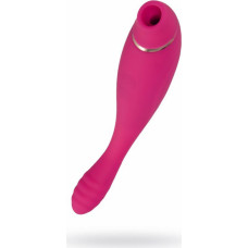 JOS Danvi vibrator with vacuum wave stimulation, silicone, pink, 21.5 cm