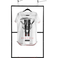 Demoniq T-shirt men white S fashion