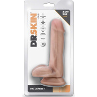 Blush DR. SKIN DR. JEFFREY 6.5 INCH DILDO WITH BALLS BEIGE