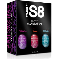 Stimul8 S8 S8 Massage Oil Box 3x 50ml
