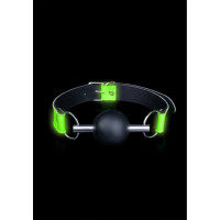 Ouch! By Shots Solid Ball Gag - Glow in the Dark