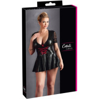 Cottelli Curves Kleita melna/sarkana XL