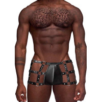 Male Power Vulcan - Cut Out Cage Short - L/XL - Melns