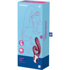 Satisfyer Love Me – G taškas ir klitorio stimuliatorius – raudonas