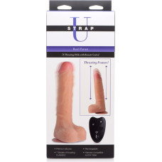 Xr Brands Real Thrust — Silikona dildo ar tālvadības pulti