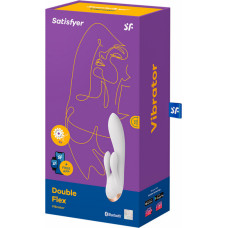 Satisfyer Double Flex - Trušu vibrators - balts