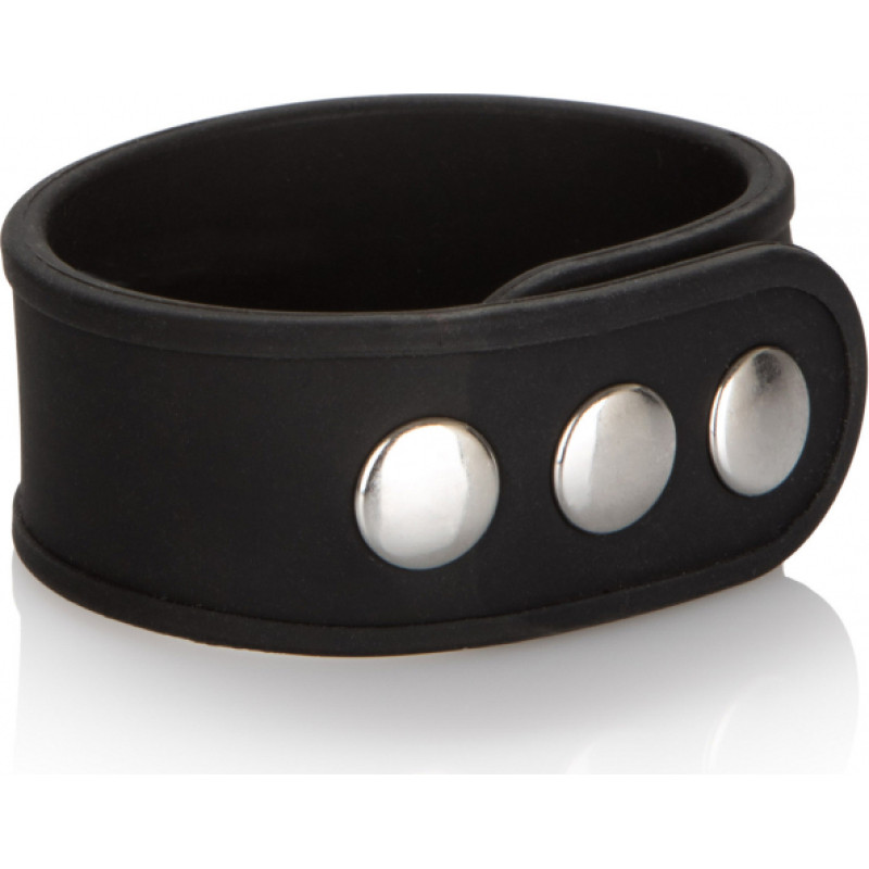 Calexotics Silicone 3-Snap Erection Ring / Black