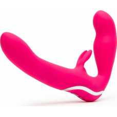 Happy Rabbit Vibrating Strapless Strap On / Pink