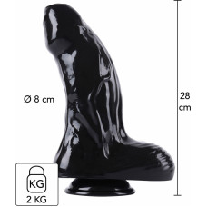Hidden Desire Dong Xtra Thick XL 28cm / Black