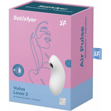 Satisfyer Vulva Lover 2 — dubultā gaisa impulsa vibrators — balts
