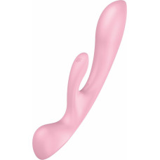 Satisfyer Triple Oh – Triušio vibratorius – rožinė