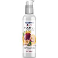 Swiss Navy 4 In 1 Lubricant with Wild Passion Fruit Flavor - 4 fl oz / 118 ml