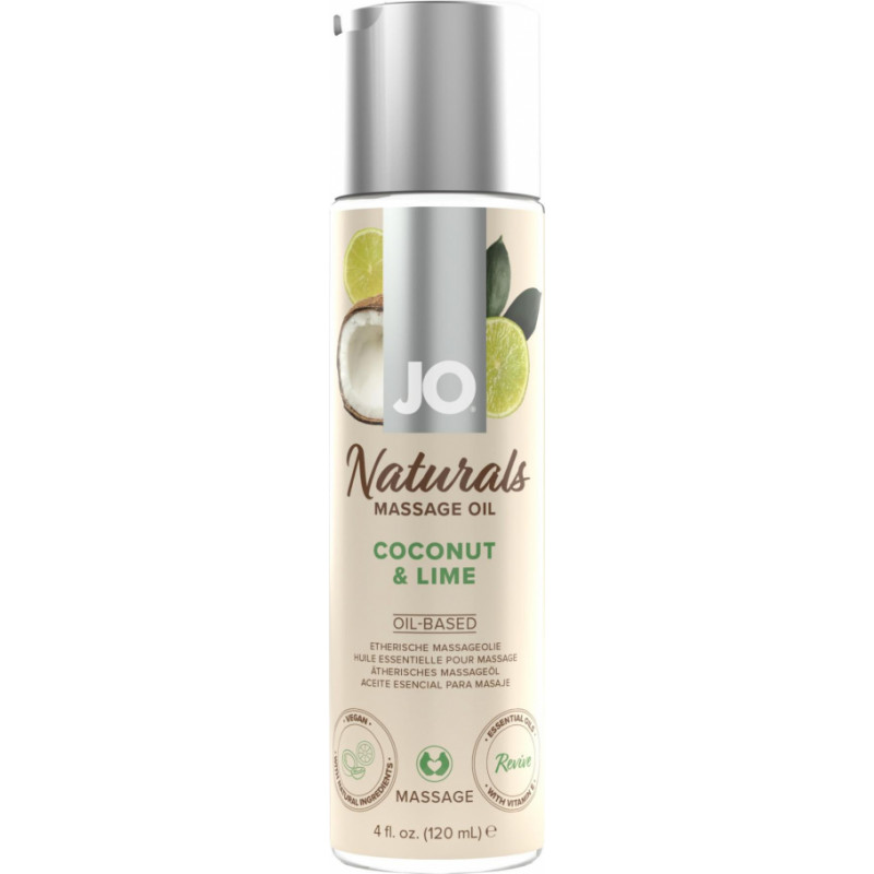 JO System JO - Naturals Massage Oil Coconut & Lime 120 ml