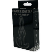 Power Escorts Plug-Rocket Anchor Plug 8,5cm Black