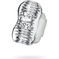 Lingam By Toyfa Lingam Khani, Vibrating Masturbator, TPE, Transparent, 9 cm