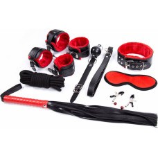 Fetish Fever - Bondage Set - 9 pieces - Red/Black