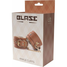 Dream Toys BLAZE ELITE ANKLE CUFFS COGNAC VEGAN LEATHER